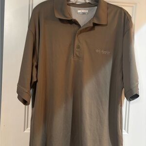 Columbia Men's olive green/Tan Polo Shirt